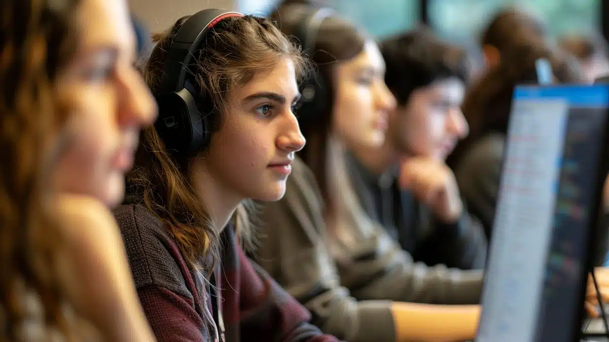 Estudiantes que participan en un taller sobre mejores prácticas de codificación