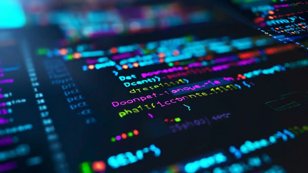 Closeup of PowerShell script editing a table, showing code lines and array declaration.