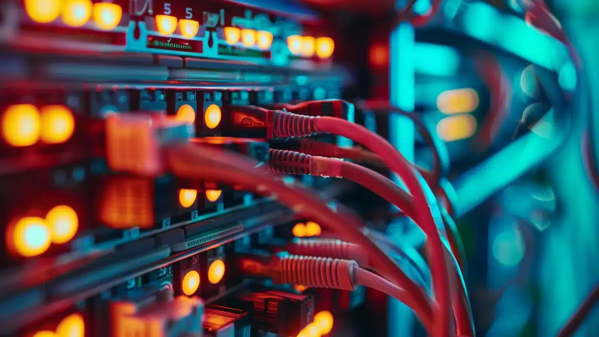 Closeup of firewall settings for segmenting networks.